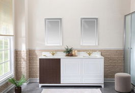 Set mobilier de baie (3 piese), Jussara, Ohio 72, Alb