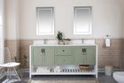 Set mobilier de baie (3 piese), Jussara, Yampa 72, Verde