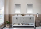 Set mobilier de baie (3 piese), Jussara, Yampa 72, Gri
