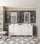 Set mobilier de baie (3 piese), Jussara, Yukon 72, Alb