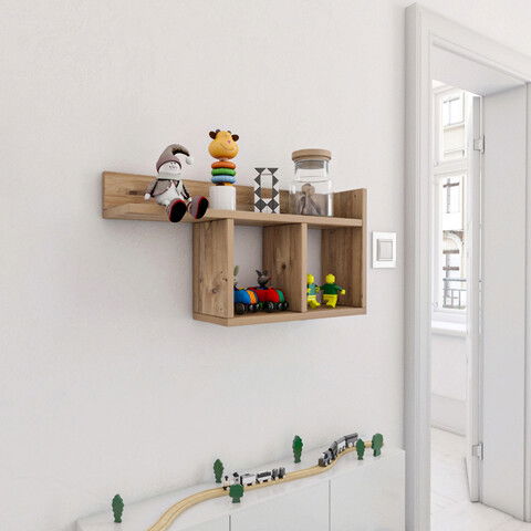 Raft de perete, Kalune Design, Room, 72x37x18cm, Pin