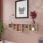 Raft de perete, Kalune Design, Amanos, 120x32x17cm, Pin