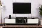 Comoda TV, Kalune Design, Ibiza, 180x42x40cm, Alb / Antracit