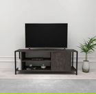 Comoda TV, Kalune Design, Bond, 120x54x30cm, Maro inchis / Negru