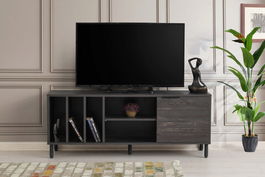 Comoda TV, Kalune Design, Kaysersberg, 140x55x40cm, Maro inchis