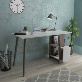 Birou, Lagomood, Lagomood Side, 120x73x60cm, Nuc / Alb