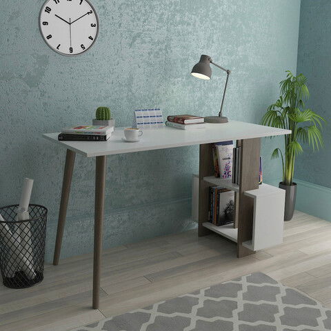 Birou, Lagomood, Lagomood Side, 120x73x60cm, Nuc / Alb