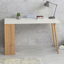 Birou, Lagomood, Sally, 120x72.8x60cm, Alb / Stejar