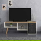Comoda TV, Lagomood, Gune, 121x45x29.5cm, Alb / Stejar
