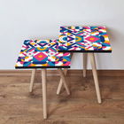 Set masute 2 piese, Leona, 2SHP215, Multicolor