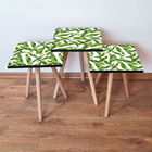 Set masute 3 piese, Leona, 3SHP253, Verde / Alb