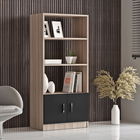 Corp biblioteca, Locelso, Vario D, 63.6x140x37.6cm, Stejar / Negru