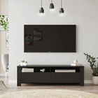 Comoda TV, Locelso, LC1, 140x41.8x40cm, Negru