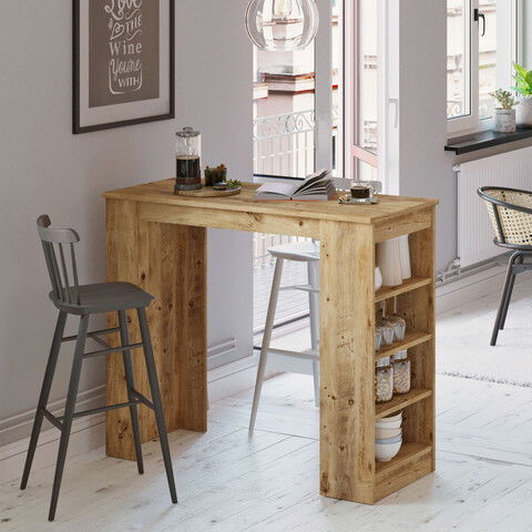 Masa de bar, Locelso, ST1, 120x101.8x51.6cm, Pinul Atlantic