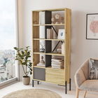 Corp biblioteca, Locelso, BO1, 79.6x160x25.5cm, Simțit / Antracit