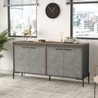 Dulap multifunctional, Locelso, VS5, 184x91.6x44.5cm, Maro / Gri / Antracit