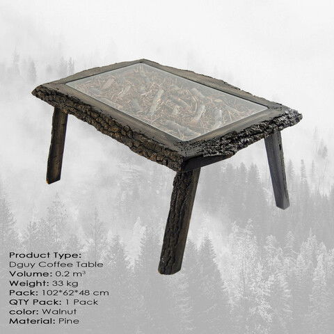 Măsuţă de cafea, Massive Design, Dguy, 100x46x60cm, Negru