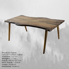 Măsuţă de cafea, Massive Design, Ushuai, 86x50x65cm, Nuc