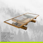 Măsuţă de cafea, Massive Design, Yabila Small, 130x30x76cm, Maro