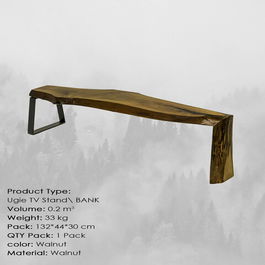 Comoda TV, Massive Design, Ugie Small, 130x42x36cm, Nuc
