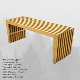 Bancă, Massive Design, Gudas Large, 150x45x36cm, Stejar