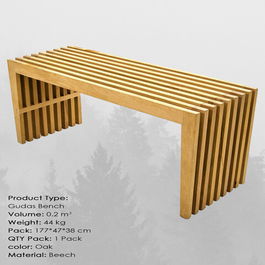 Bancă, Massive Design, Gudas, 175x45x36cm, Stejar