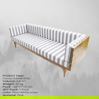 Canapea 3 locuri, Massive Design, Cocos, 160x70x75cm, Pin / Alb / Gri