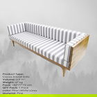 Canapea 3 locuri, Massive Design, Cocos Medium, 180x70x75cm, Pin / Alb / Gri