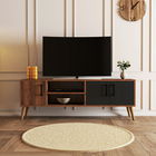 Comoda TV, Mezza, Exxen, 150x52x34cm, Nuc / Antracit