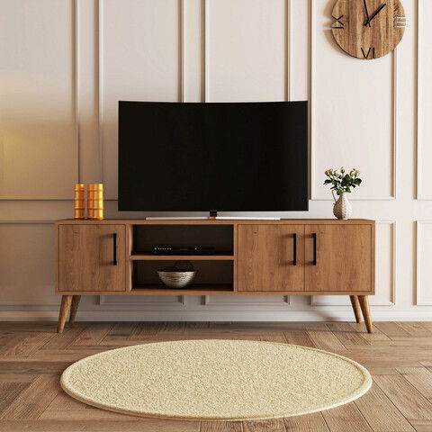 Comoda TV, Mezza, Exxen, 150x52x34cm, Stejar