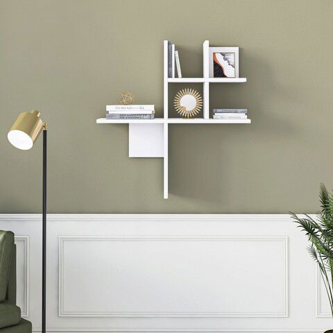 Raft de perete, Minima, Balance, 74x75x22cm, Alb