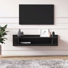 Comoda TV, Minima, Lucio, 120x30x30cm, Negru