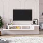Comoda TV, Minima, Numudio, 130x18x30cm, Alb