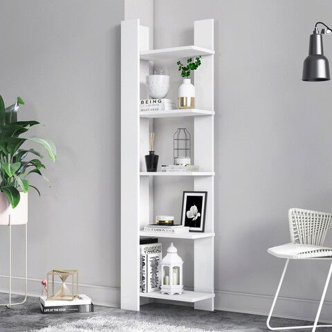 Corp biblioteca, Minima, Reeta, 45x160x25.6cm, Alb