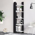 Corp biblioteca, Minima, Reeta, 45x160x25.6cm, Alb / Negru
