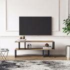 Comoda TV, Minima, Piramide, 120x49.5x35.2cm, Nuc / Negru