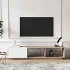 Comoda TV, Minima, Lepando, 180x41.4x37cm, Stejar / Alb