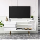 Comoda TV, Minima, Termini, 150x63.2x37cm, Alb