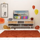 Comoda TV, Mod Design, Angola, 140x40x35cm, Stejar / Alb
