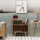 Noptiera, Mod Design, Polla, 50x52x40cm, Stejar / Gri inchis