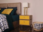 Noptiera, Mod Design, CARTER, 50x59x40cm, Stejar / Galben