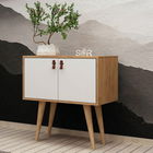 Consolă, Mod Design, Rebecca, 80x80x40cm, Stejar / Alb