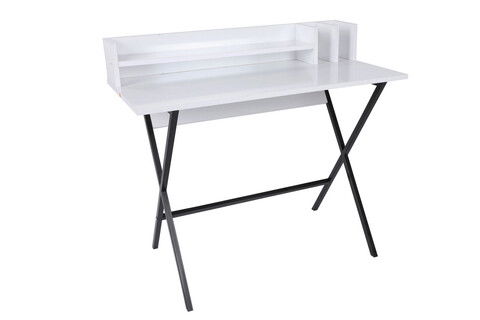 Birou, Mod Design, Steyr, 100x50x89cm, Alb / Negru