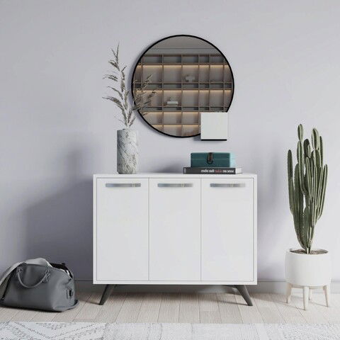 Dulap multifunctional, Mod Design, Piffa, 100x82x35cm, Alb