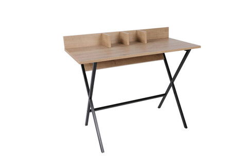 Masa de toaleta / machiaj, Mod Design, Marekeş, 100x50x84cm, Nuc / Negru