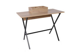 Birou, Mod Design, Venedik, 100x50x89cm, Stejar / Negru