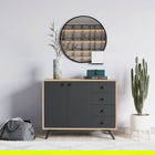 Dulap multifunctional, Mod Design, Waga, 100x82x35cm, Stejar / Antracit