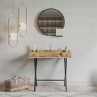 Masa de toaleta / machiaj, Mod Design, Dubai, 100x50x89cm, Stejar / Negru