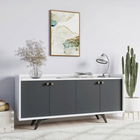 Consolă, Mod Design, Bled, 150x75x40cm, Antracit / Alb