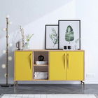Consolă, Mod Design, SUDER, 140x86x40cm, Stejar / Galben